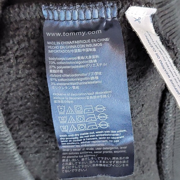 Tommy Hilfiger Womens Sweatshirt Flag Spell Out Pullover Long Sleeve M - Picture 8 of 9